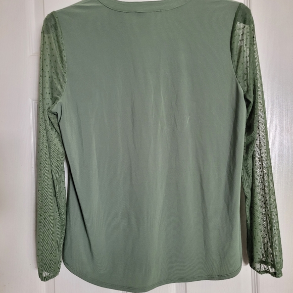 Kasper women green blouse size L - Picture 3 of 3